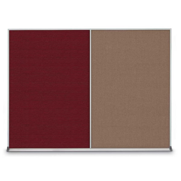 Triple Door Radius Corkboard, 72"X36", S